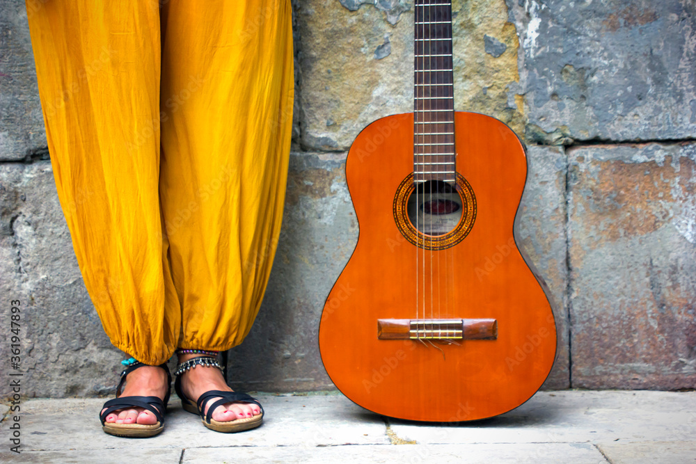 Yellow hippie pants on sale