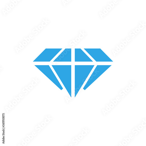 Diamond icon design template vector isolated