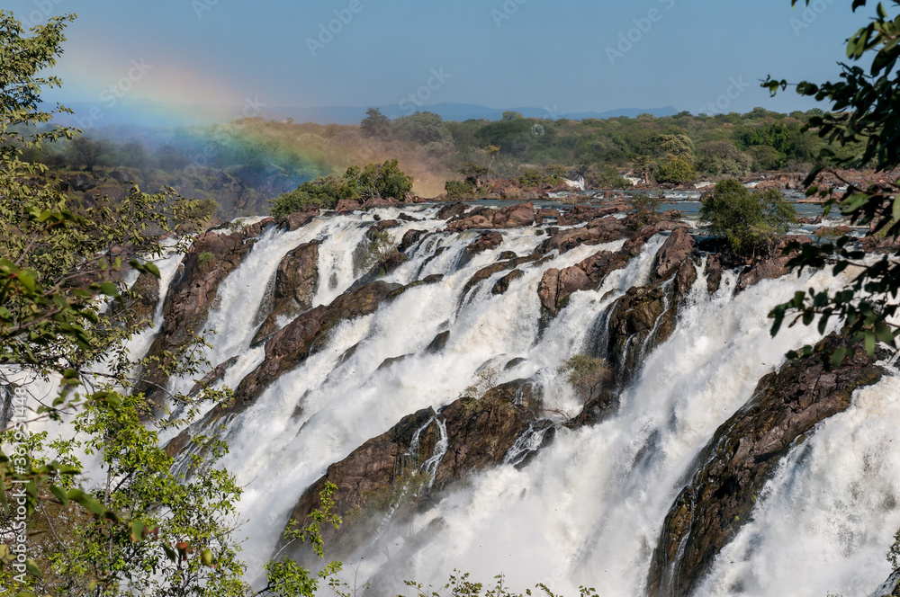 Obraz premium Ruacana waterfall in the Kunene River