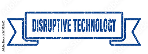 disruptive technology ribbon. disruptive technology grunge band sign. disruptive technology banner