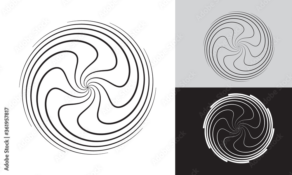 swirl as background or icon or logo in black and white colors swirl as background or icon or logo in black and white colors
