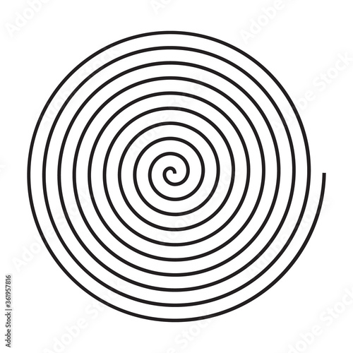swirl as background or icon or logo in black and white colors