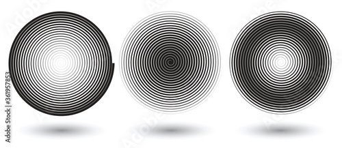 swirl as background or icon or logo in black and white colors