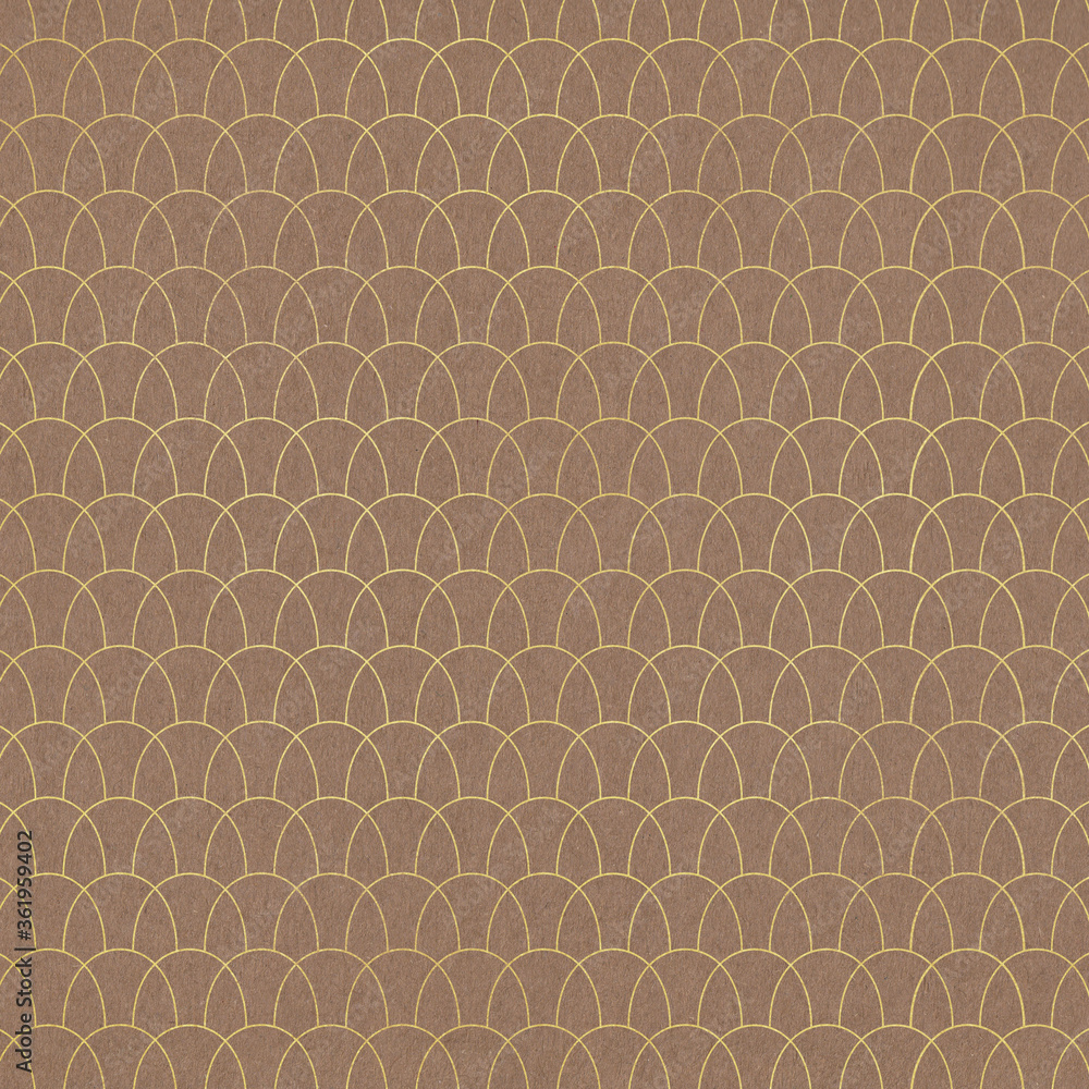 Seamless Gold Pattern on Kraft Paper Background Seamless Gold Pattern on Kraft Paper Background