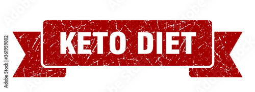 keto diet ribbon. keto diet grunge band sign. keto diet banner