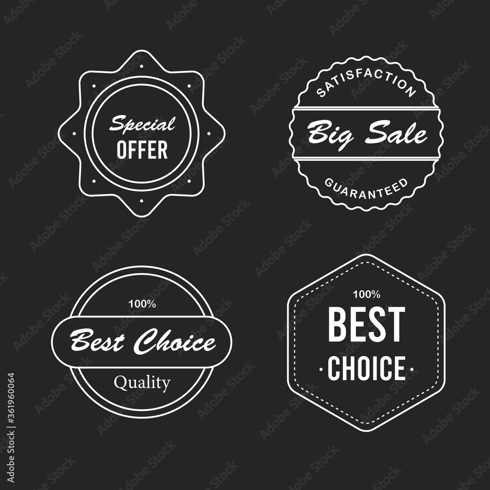 Fototapeta premium Retro vintage badges and labels collection