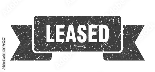 leased ribbon. leased grunge band sign. leased banner