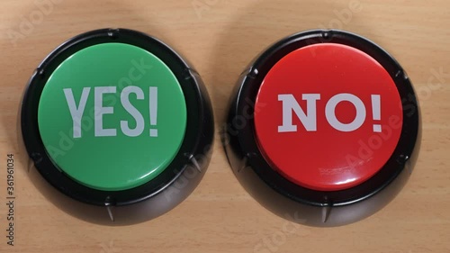 CLOSE UP Unable To Make A Choice Between Yes And No, Chooses Both