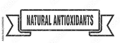 natural antioxidants ribbon. natural antioxidants grunge band sign. natural antioxidants banner