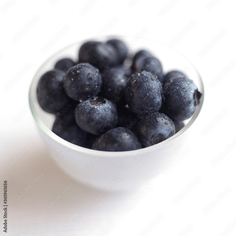 Close up of some blueberries in a bowl Close up of some blueberries in a bowl