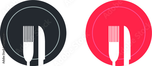 Restaurant food logo icon