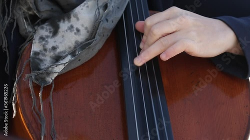 Concierto al aire libre violonchelistaChelo, música, arte, alegría, vuelta, musical, directo, músico, joven, feliz, sonido, violinista, felicidad, aire libre, libertad, inspiración, entretenido.