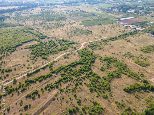 Wallpaper Mural Aerial view of Petrich valley, Bulgaria Torontodigital.ca