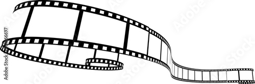 Film strip vector illustration on white