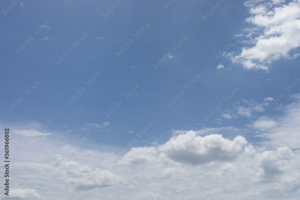 The sky is blue with clouds, beautiful by nature. The sky is blue with clouds, beautiful by nature.