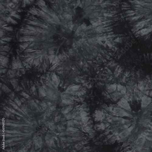 Obraz na płótnie Batik style patterned wallpaper in dark grey