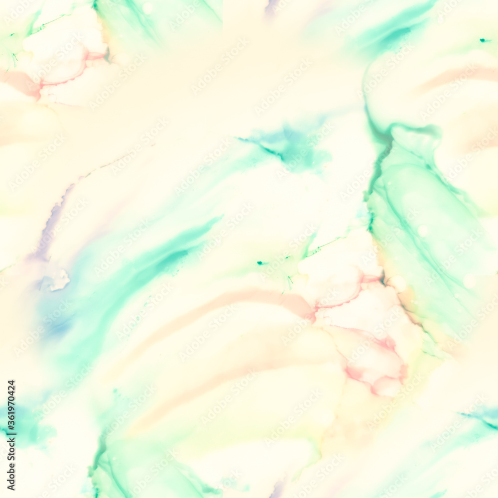 Seamless Watercolor Texture. Clouds Macro. Spring 