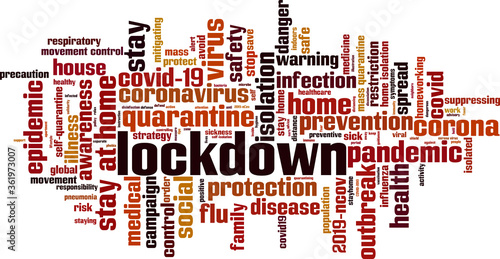 Lockdown word cloud