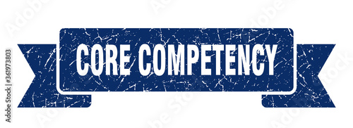 core competency ribbon. core competency grunge band sign. core competency banner
