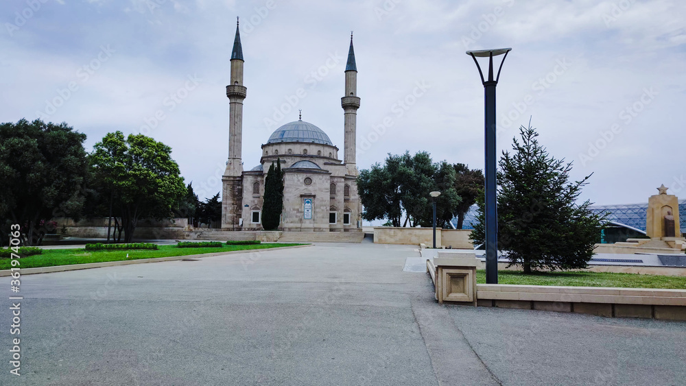 Mosque of the Martyrs, Turkish Mosque. Baku, Azerbaijan
