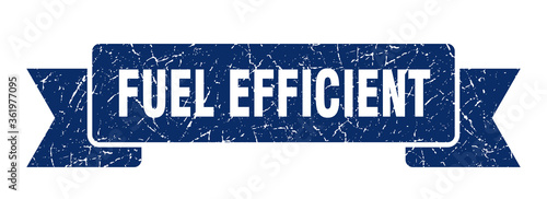 fuel efficient ribbon. fuel efficient grunge band sign. fuel efficient banner