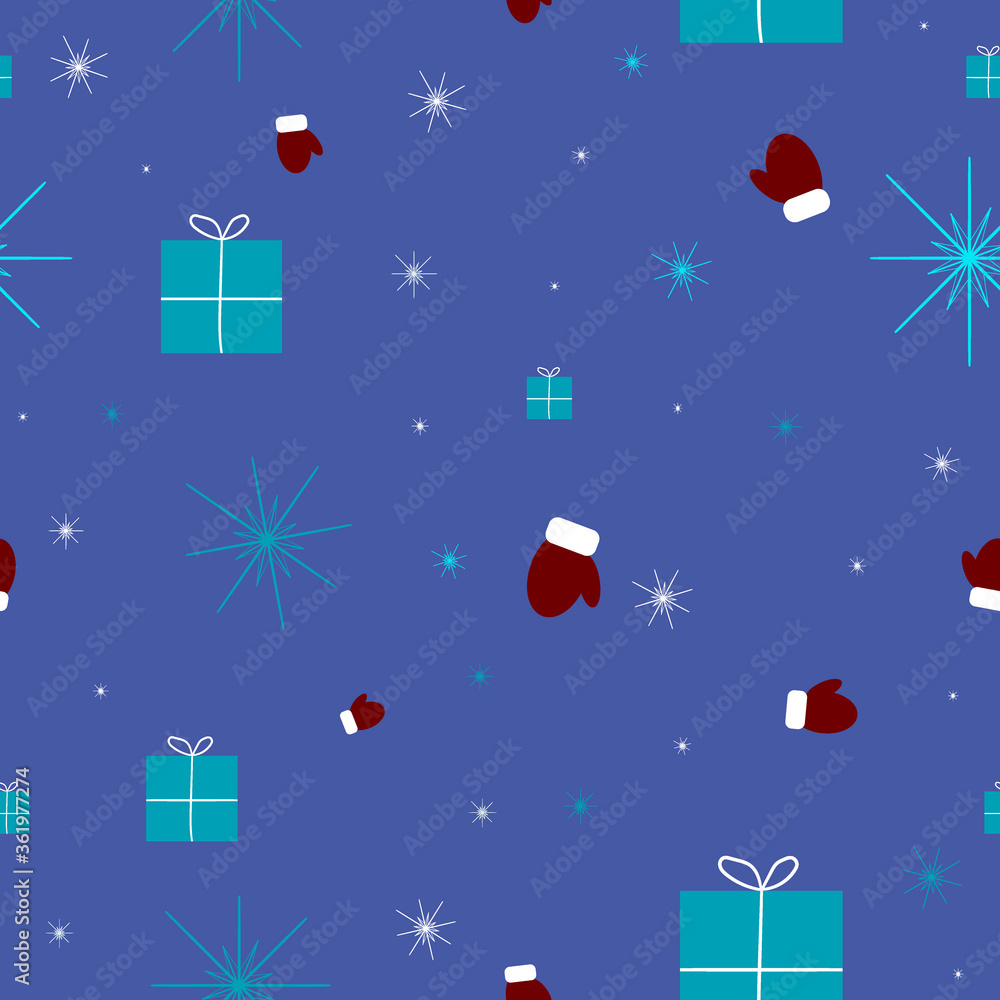 Seamless Christmas pattern. Xmas. Vector. Eps 10. Seamless Christmas pattern. Xmas. Vector. Eps 10.