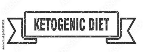 ketogenic diet ribbon. ketogenic diet grunge band sign. ketogenic diet banner
