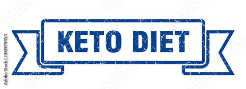 keto diet ribbon. keto diet grunge band sign. keto diet banner