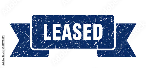 leased ribbon. leased grunge band sign. leased banner