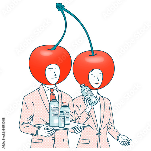 Men and women presenting_
Cherry headwear