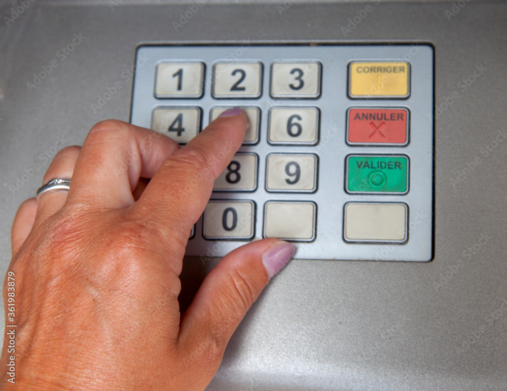 Obraz premium French cash withdrawal machine