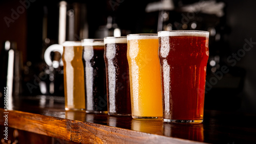 Fotografia Many varieties of craft beer