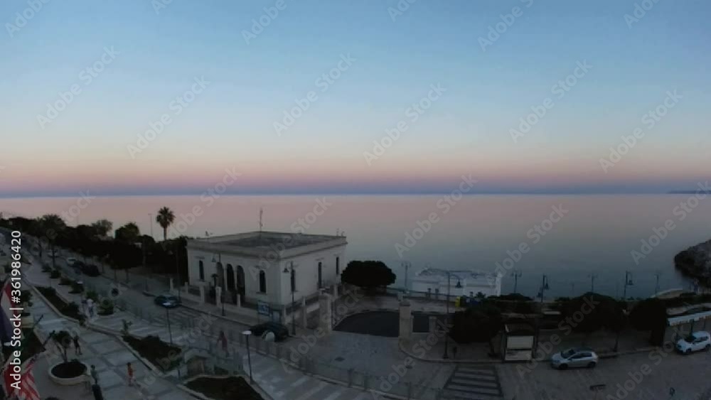 Santa Cesarea Terme - Time lapse del borgo al vespro Santa Cesarea Terme - Time lapse del borgo al vespro