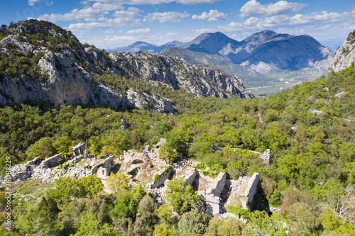 Termessos ancient city. Termessos is one of Antalya -Turkey's most outstanding archaeological sites. Despite the long siege, Alexander the Great could not capture the ancient city. Roman period.