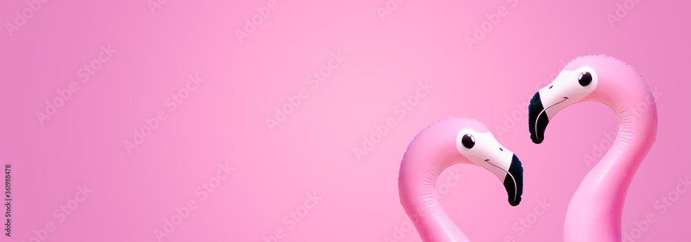 Two flamingo banner Two flamingo banner