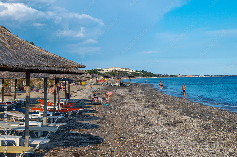 Beach in Greece in the early morning Beach in Greece in the early morning