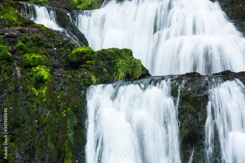 Cascade et source du Verneau waterfall in France.