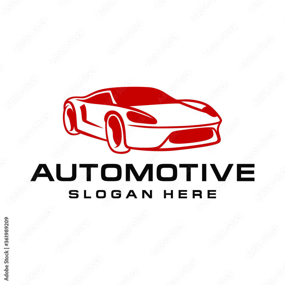 Luxury sport car logo design vector