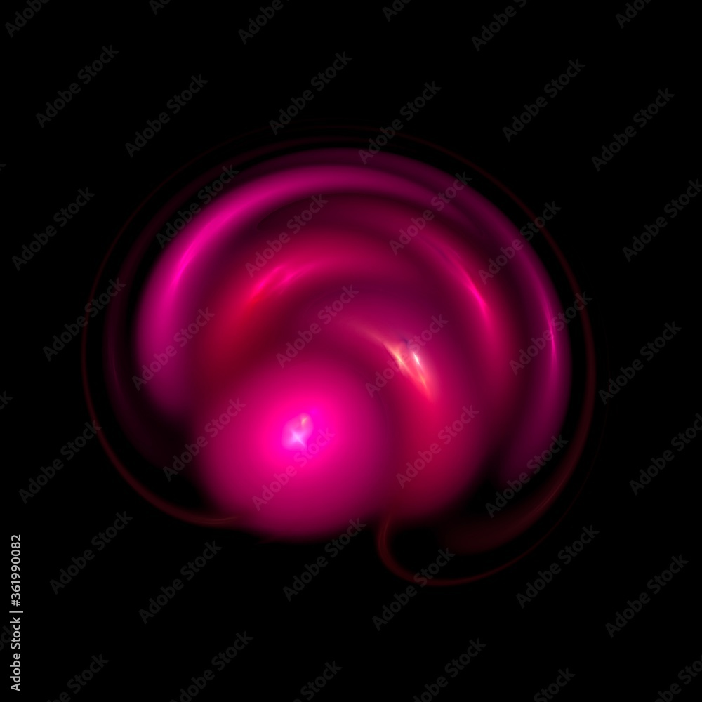 Naklejka premium Abstract background for design, pink and purple glowing spheres.