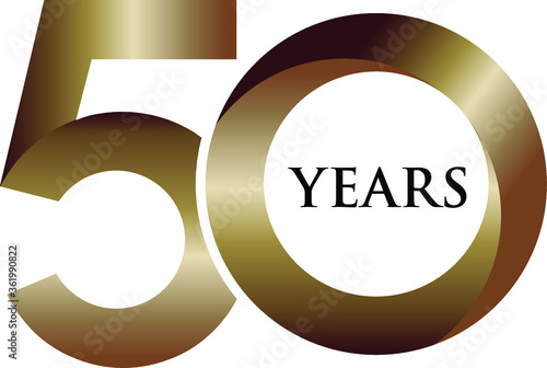 Vector File of Celebrating 50 or Fifty Years Logo.