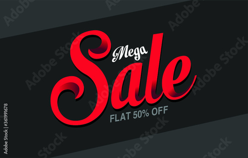 Isolated 3D Render Illustration of Word Sale. Poster or banner Design with Gold Metallic Alphabets.