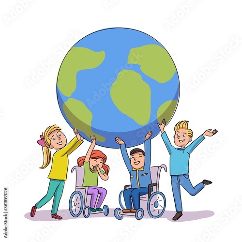 Children disability awareness day and support
