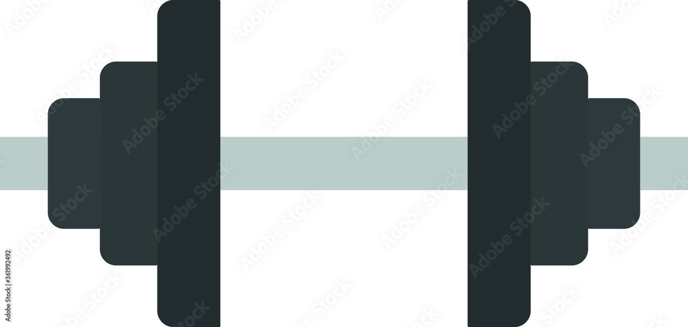 Fototapeta premium Dumbell Flat Vectorel Desing
