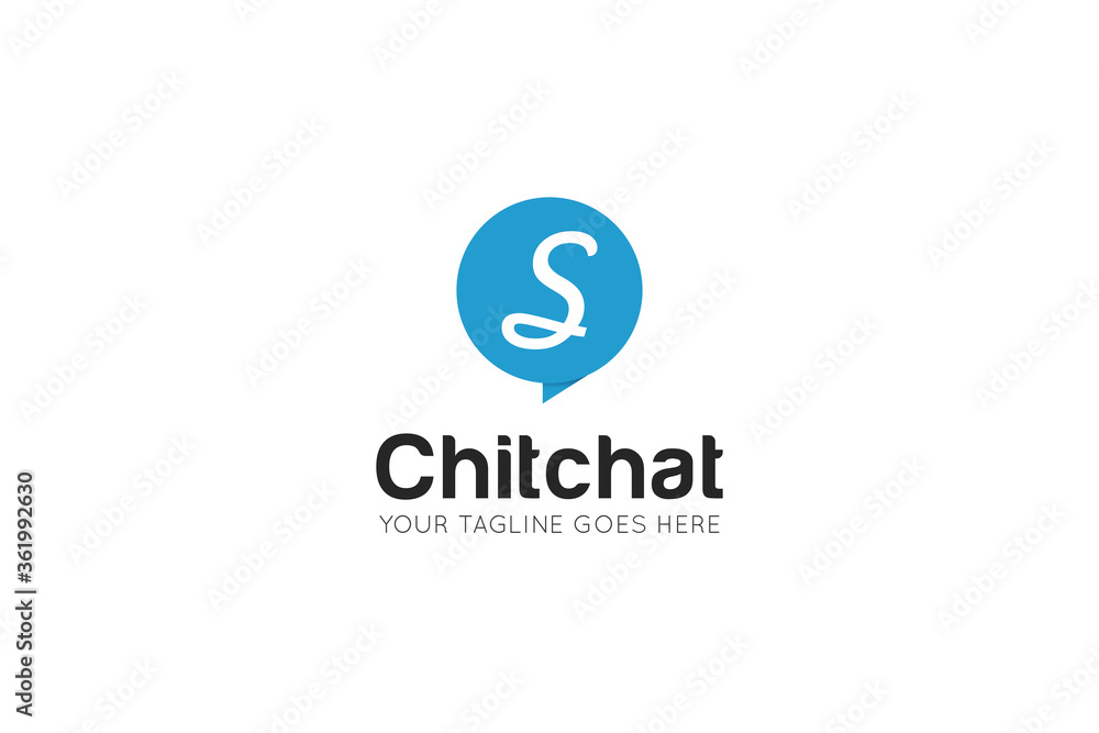Initial letter s chat, message logo and icon vector illustration Initial letter s chat, message logo and icon vector illustration