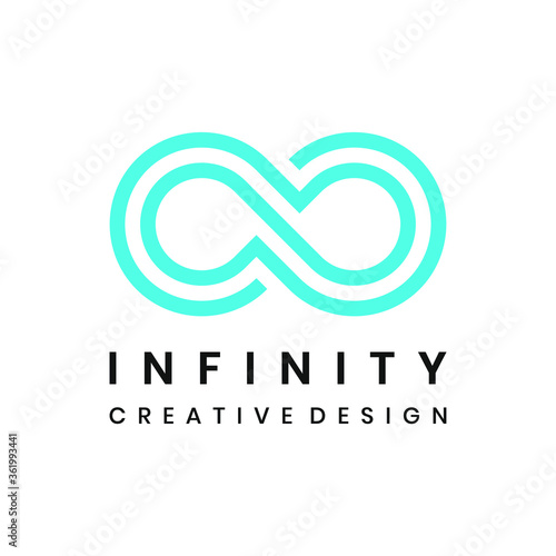 Infinity linear logo design