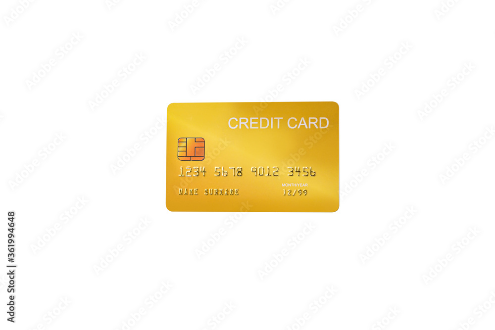 demo credit card on white background demo credit card on white background
