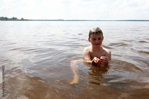 Child in Lake Seliger