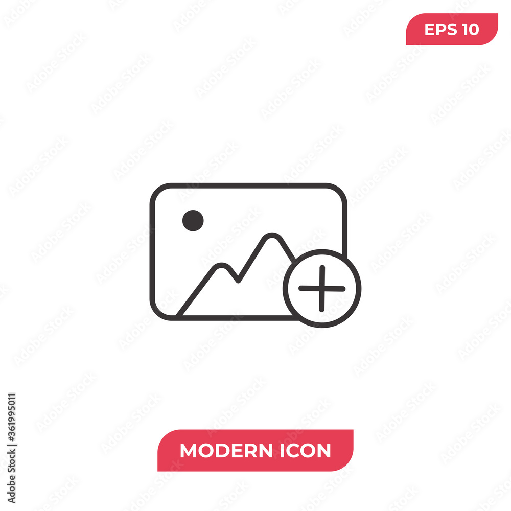 Add photo icon vector. Picture sign Add photo icon vector. Picture sign