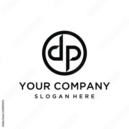 Free Download Simple modern letter dp logo design - GFXLoad