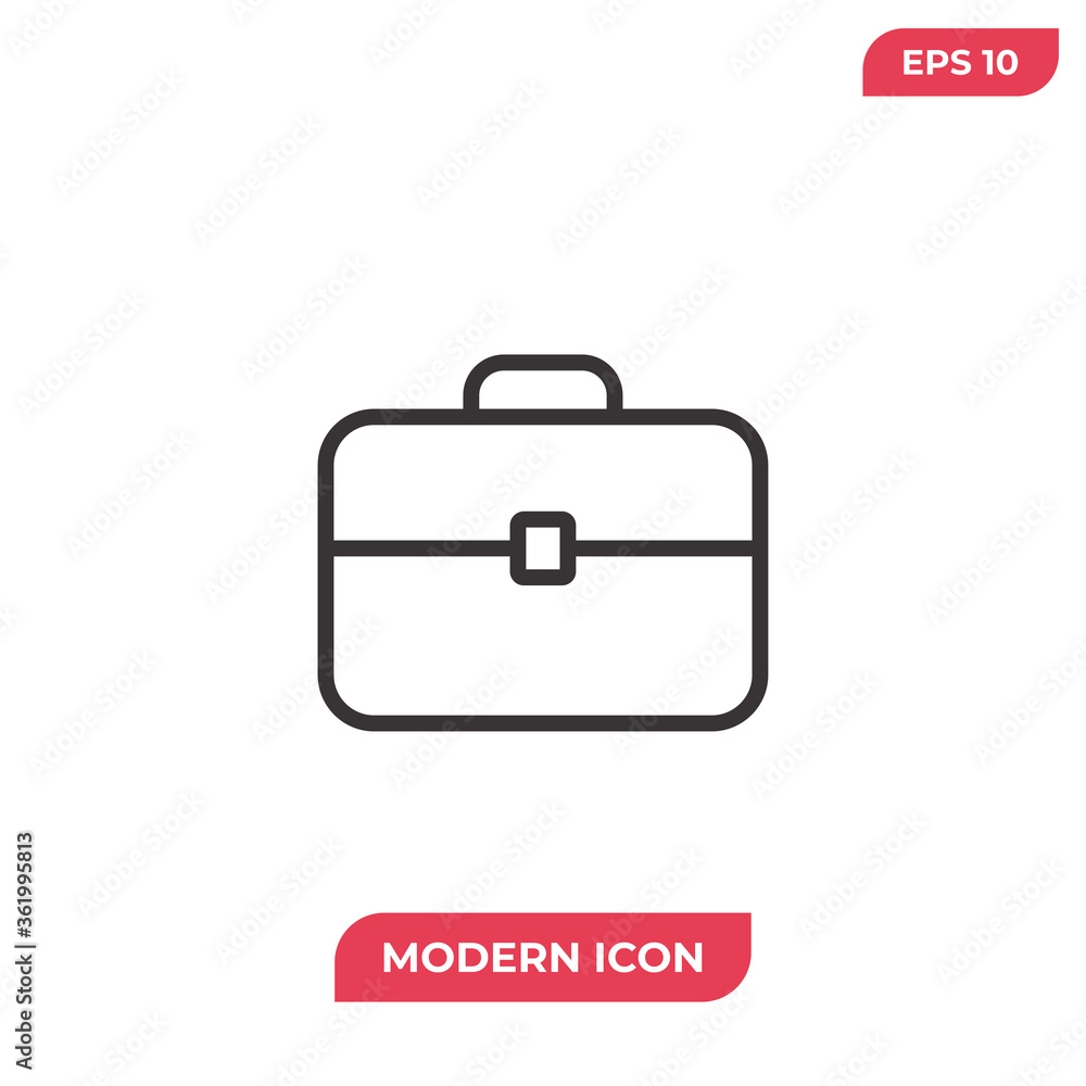 Briefcase icon vector. Suitcase sign Briefcase icon vector. Suitcase sign